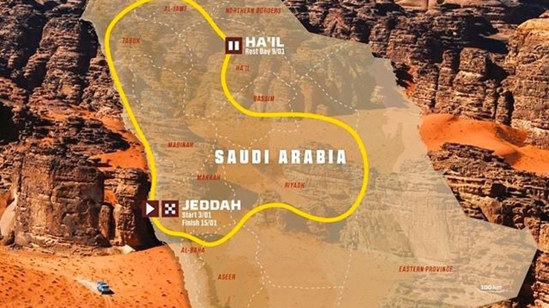El Dakar 2021 irá del 3 al 15 de enero, en Arabia Saudita
