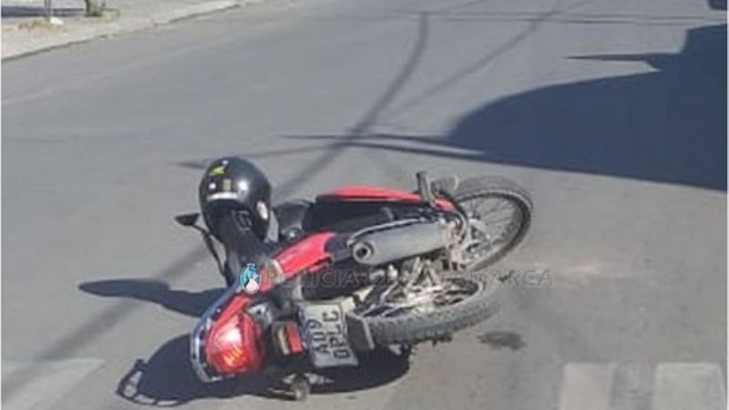 Mujer lesionada en un siniestro vial