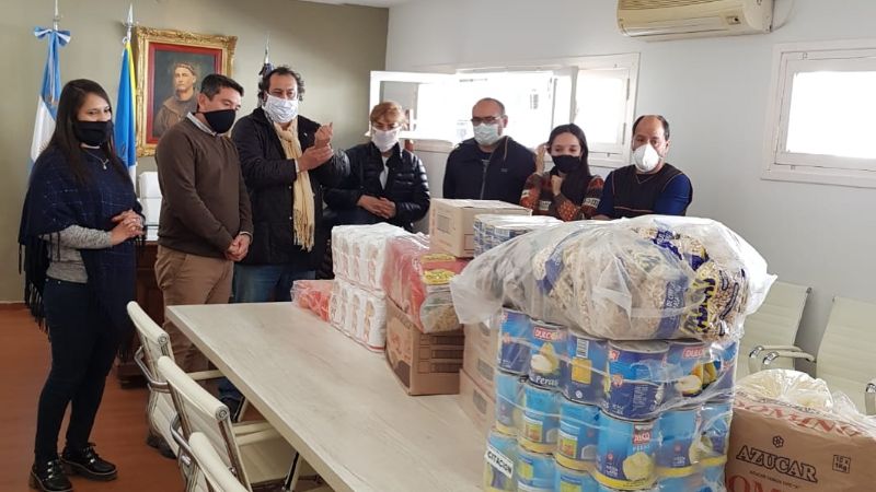 El MFB donó alimentos para ser distribuidos a comedores