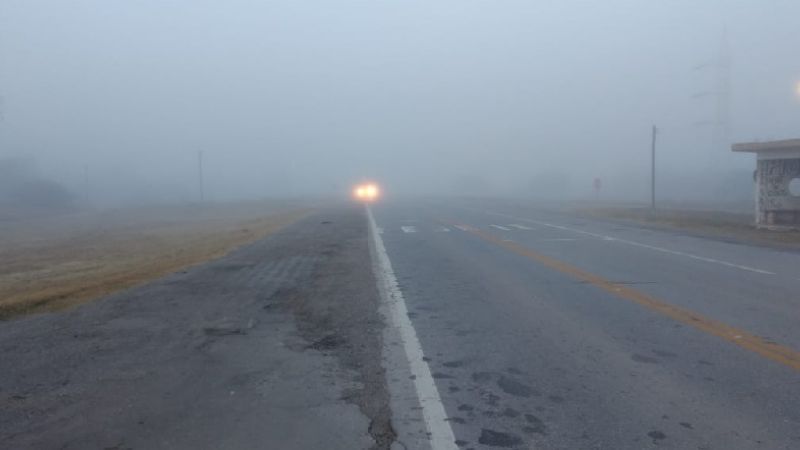 Advierten por niebla en la Ruta Nacional 157