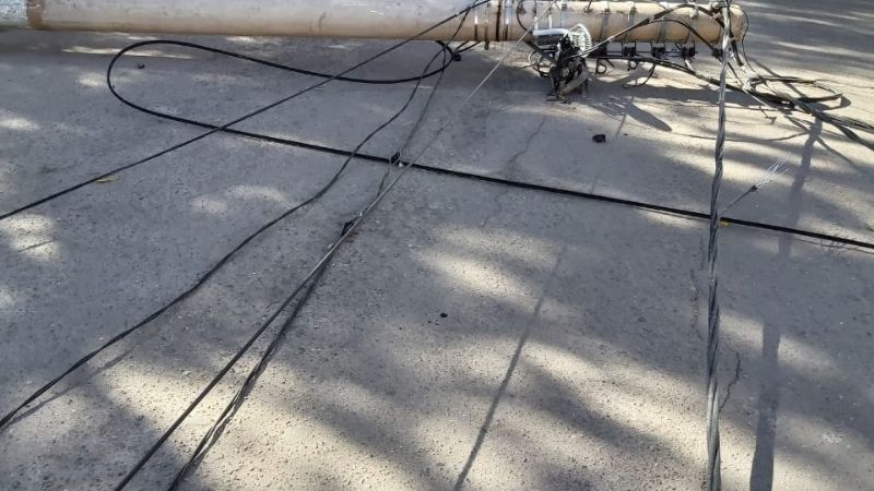 Viento zonda causó daños en la línea de energía eléctrica en Tinogasta