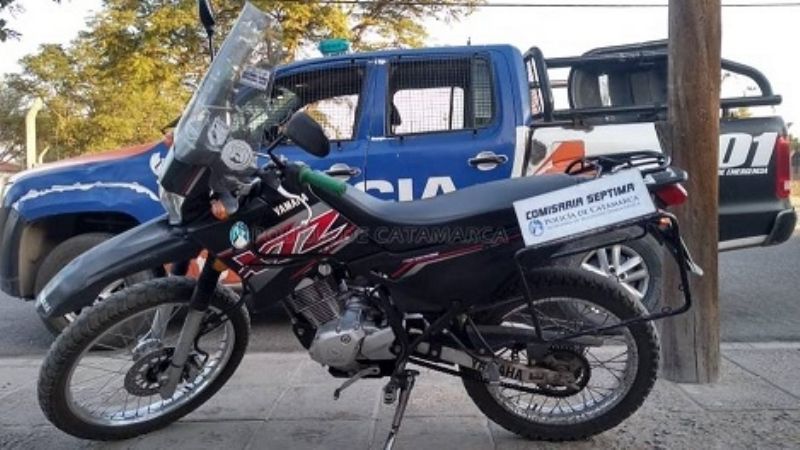 Recuperan una moto
