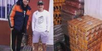 ROJO donó alimentos para un comedor que asiste un ex jugador de Gimnasia de La Plata.