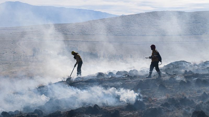 Gran incendio forestal en Ancasti