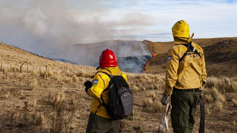 Gran incendio forestal en Ancasti