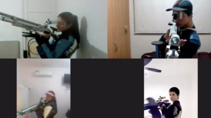  Martina Gutiérrez, escolta en prueba nacional de tiro, a distancia