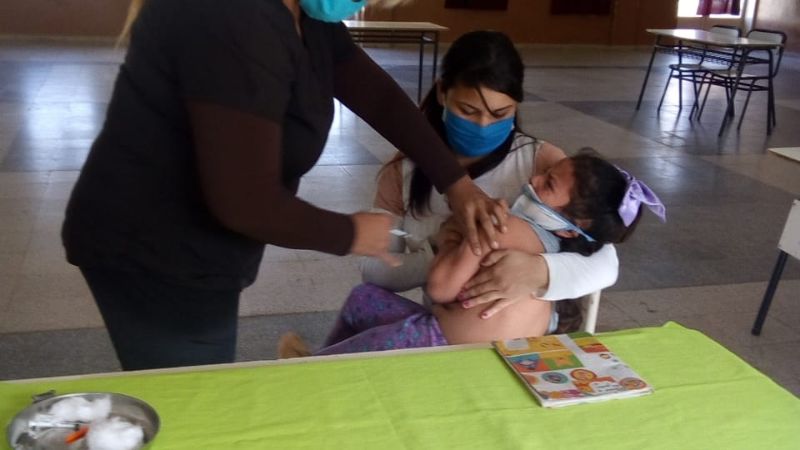 Campaña de vacunación en el norte de la ciudad