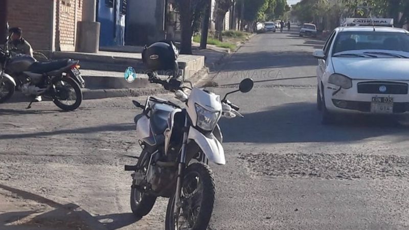 Motociclista lesionado