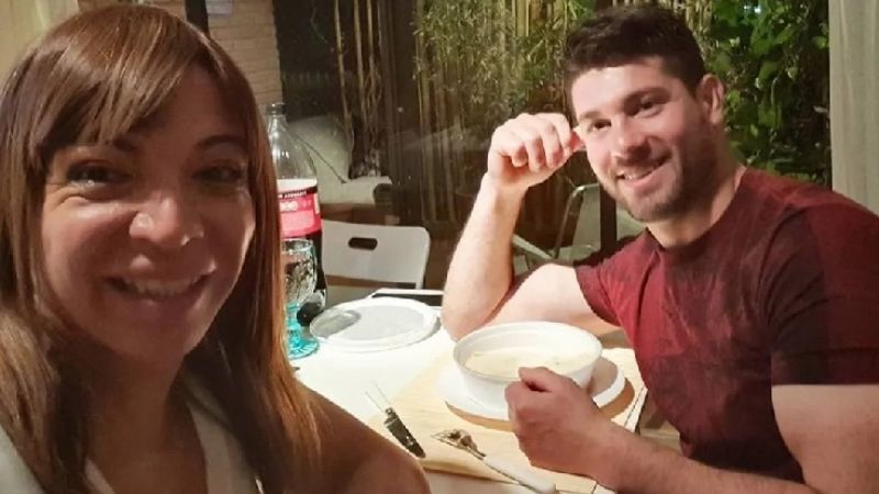 Al novio de Lizy Tagliani le piden que se retire del edificio