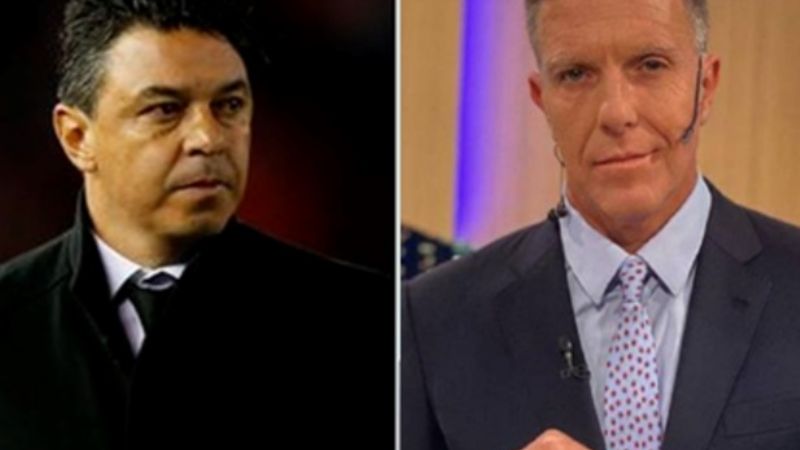 Gallardo subió "al ring" y salieron a pegarle