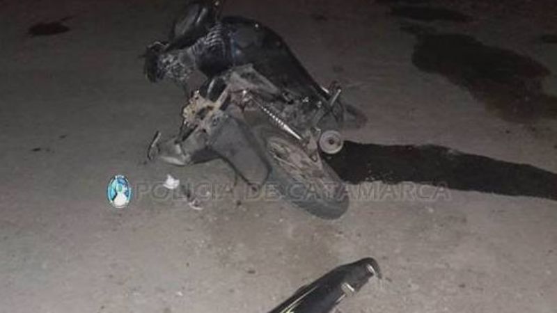 Se cayó de la moto en la ruta 38