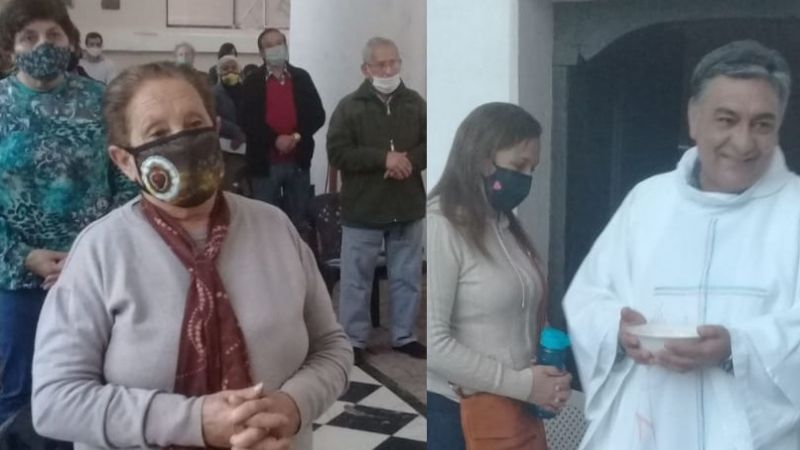 Júbilo religioso en la Casa Natal de Esquiú, en Piedra Blanca