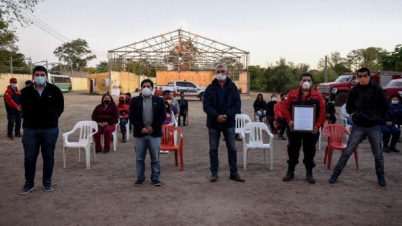 El Senado hizo un aporte al Cuerpo de Bomberos Voluntarios de Valle Viejo