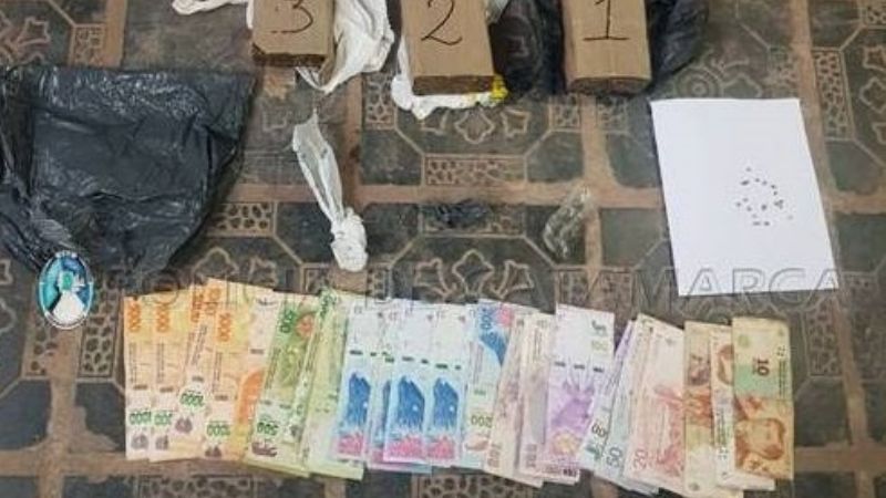 Secuestran un kilo de marihuana en Recreo