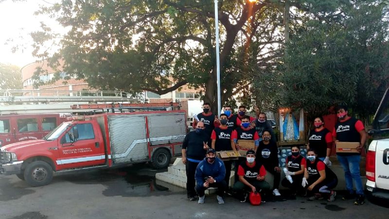 El Movimiento Evita celebró el día de la bandera con solidaridad