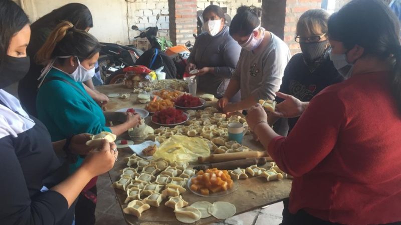 El Movimiento Evita celebró el día de la bandera con solidaridad