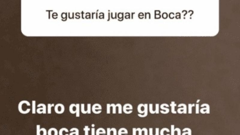 "Claro que me gustaría jugar en Boca", dijo Isla