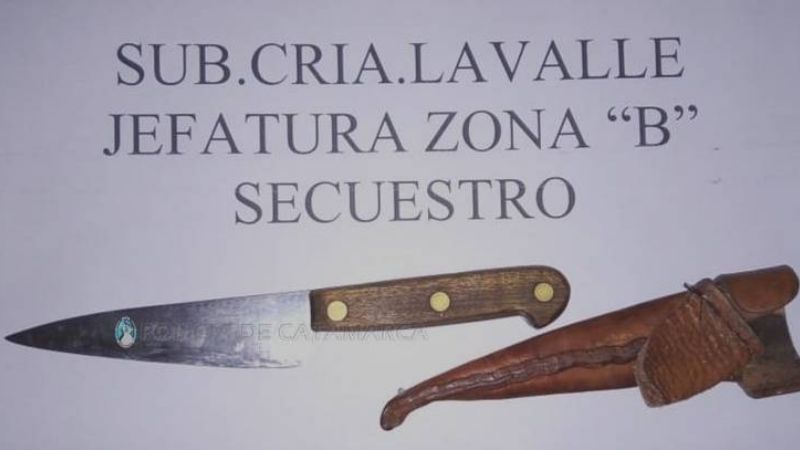 Tres jóvenes insultaron e intentaron agredir con un cuchillo a policías
