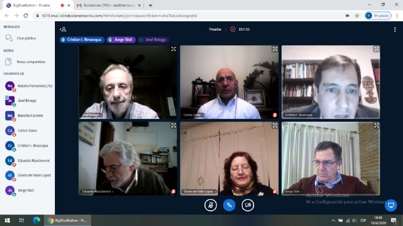 Defensa virtual de tesis de Posgrado en Agrimensura