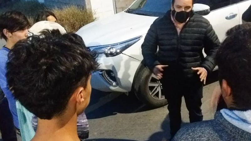 Los vecinos del barrio CGT, con flamante iluminación