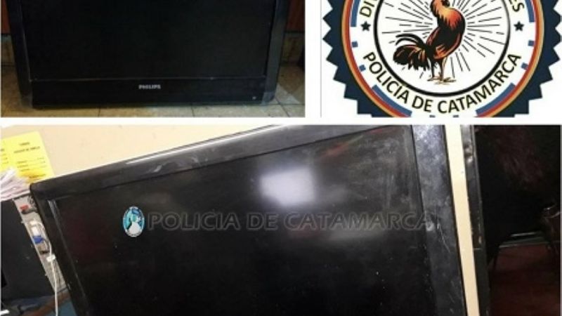 Recuperan televisor robado en el Estadio Bicentenario
