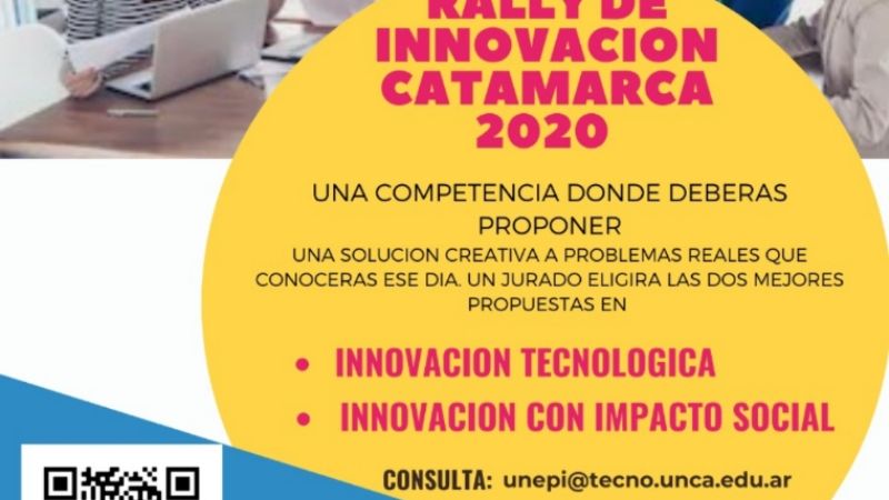 El 6 y 7 de julio larga el II Rally de Innovación Catamarca 2020
