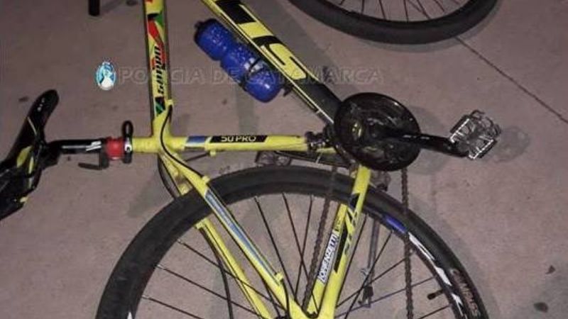 Ciclista lesionado en un siniestro vial