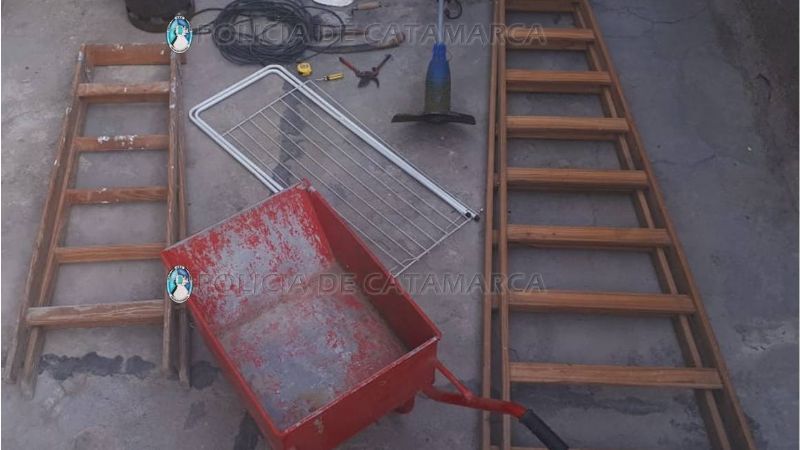 Recuperaron varias herramientas robadas en una vivienda de Saujil