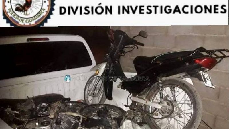 Recuperan una moto robada con el motor desarmado