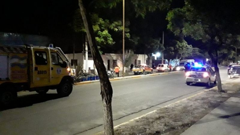 Incendio en un lubricentro de avenida Presidente Castillo