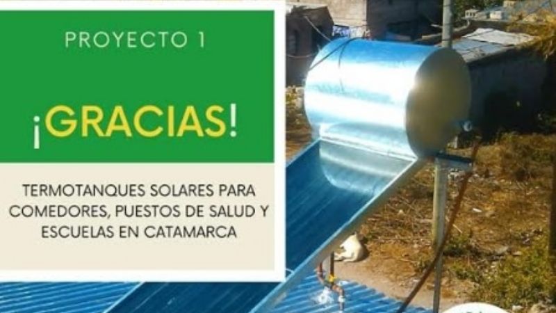 El proyecto de termotanques solares resultó ganador