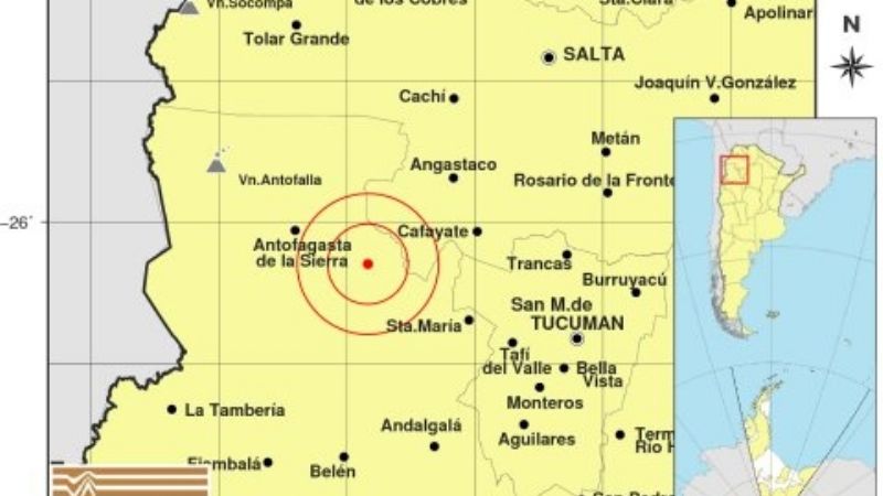 Temblor y réplica cerca de Antofagasta