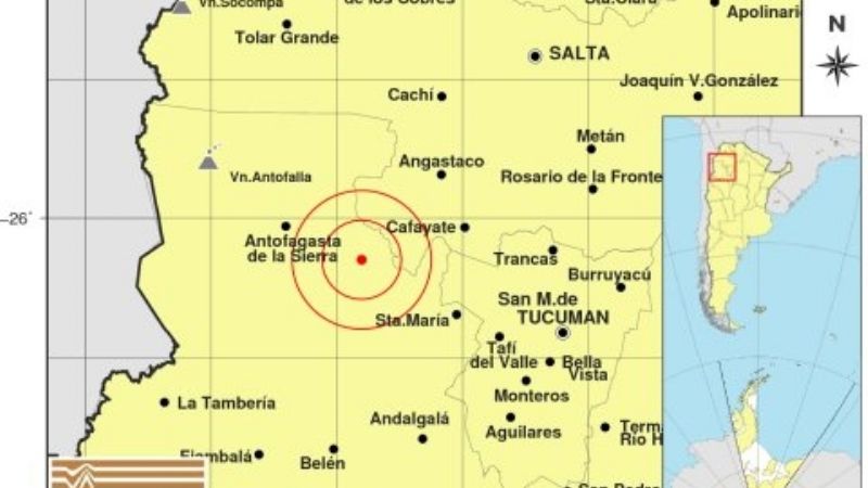 Temblor y réplica cerca de Antofagasta