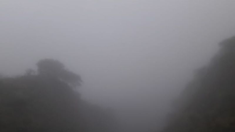 Advierten por niebla y llovizna en la Cuesta del Totoral