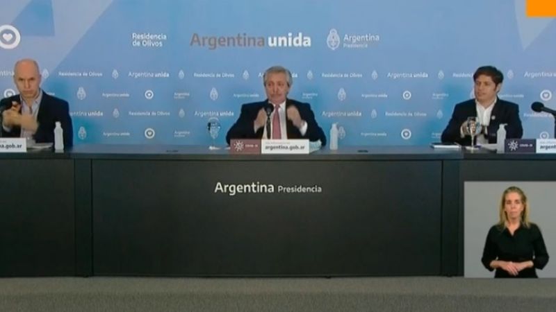 Fernández anunció la extensión de la cuarentena por tres semanas
