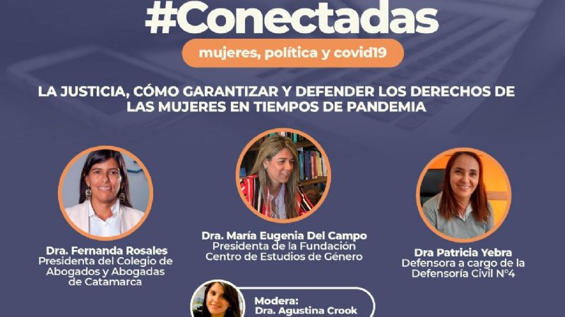 Tercera charla virtual de #Conectadas: derechos de las mujeres