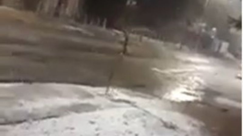 Madrugada con nevada en la Puerta de Corral Quemado