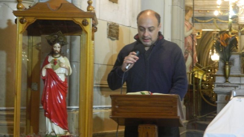 Acción de gracias de los periodistas en el Camarín de la Virgen del Valle