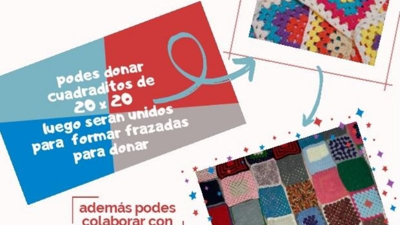 Confeccionan frazadas para donar en la parroquia de San Roque