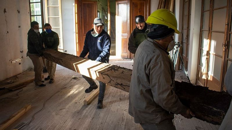 Obras en Casa de Gobierno por problemas estructurales