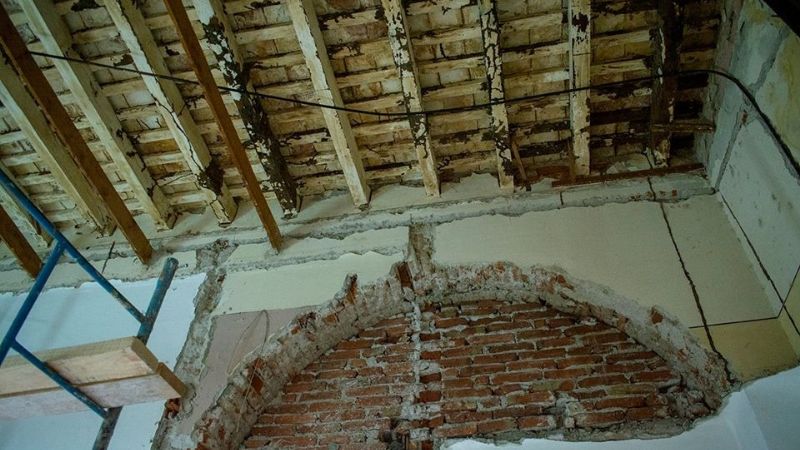 Obras en Casa de Gobierno por problemas estructurales