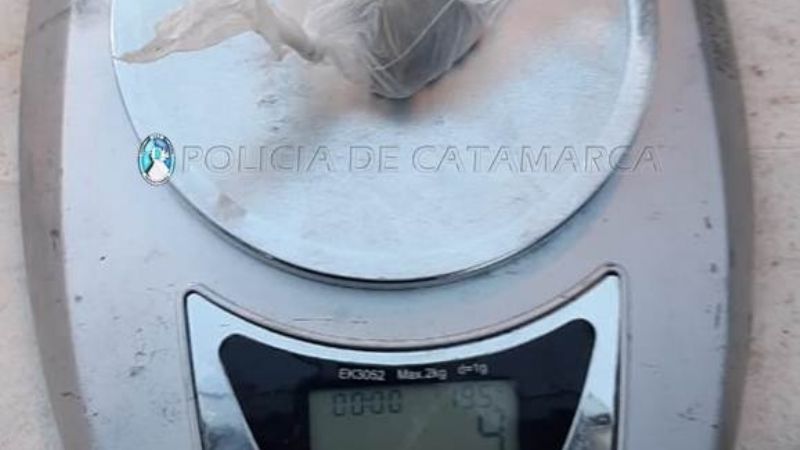 Secuestran 4 gr. de marihuana en el puesto caminero Las Rejas