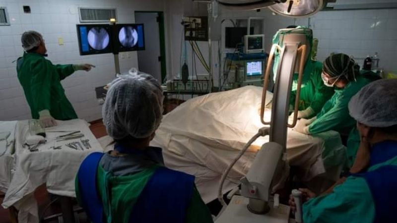Exéresis de tumor masivo en el Hospital San Juan Bautista