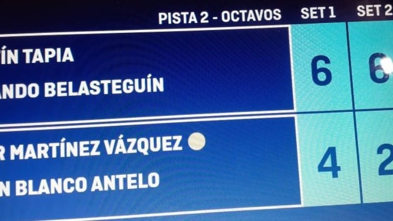 Tapia y "Bela" en los 4tos. de "Vuelve a Madrid Open"