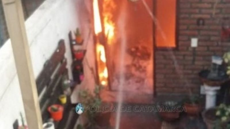 Incendio en una casa del Centro