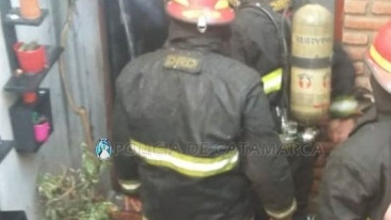 Incendio en una casa del Centro