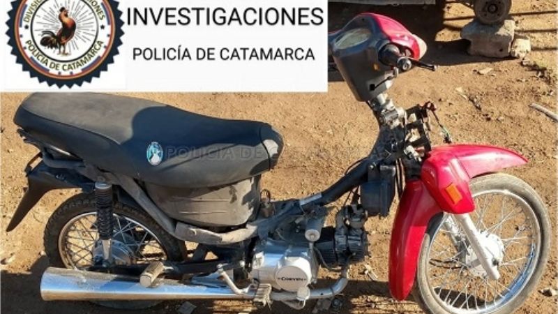 Recuperan una motocicleta sustraída en el sur de la Capital