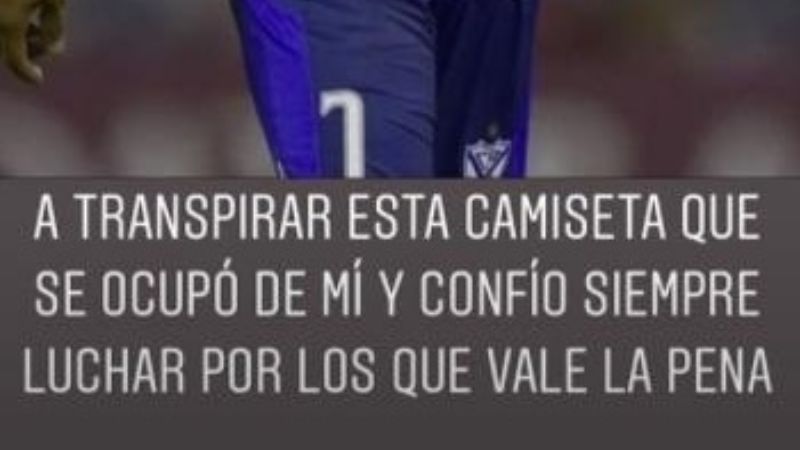 Centurión se despidió de Racing y agradeció a Vélez