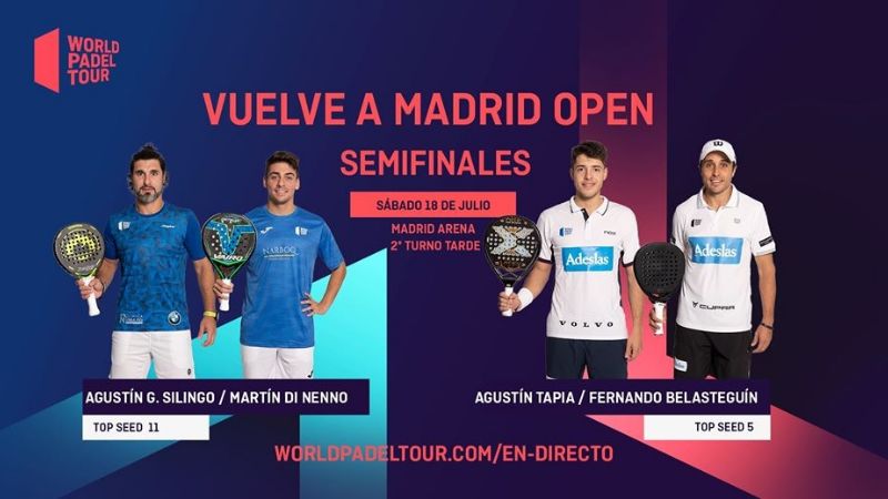 El "Pollito" Tapia y Belasteguín en las "semis" de Madrid