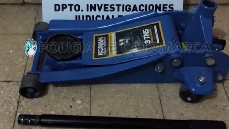 Recuperaron un gato hidráulico